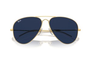 RAY-BAN RB3825 Old Aviator arista arany kék lencse