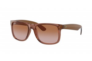 RAY-BAN RB4165 659413 JUSTIN Transparent Light Brown Brown napszemüveg