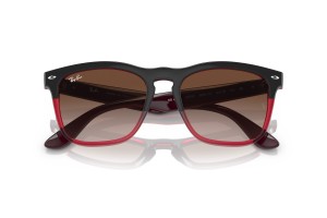 RAY-BAN RB4487 STEVE - Szürke lencse, átlátszó piros keret