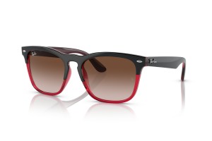 RAY-BAN RB4487 STEVE - Szürke lencse, átlátszó piros keret