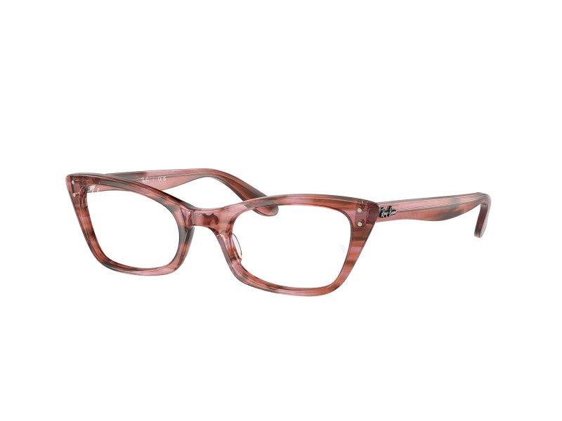 Ray-Ban RX5499 Lady Burbank csíkos pink szemüveg