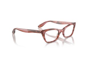 Ray-Ban RX5499 Lady Burbank csíkos pink szemüveg