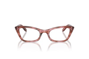 Ray-Ban RX5499 Lady Burbank csíkos pink szemüveg
