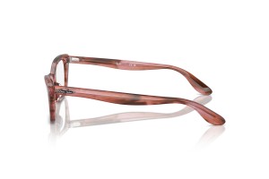 Ray-Ban RX5499 Lady Burbank csíkos pink szemüveg