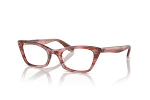 Ray-Ban RX5499 Lady Burbank csíkos pink szemüveg