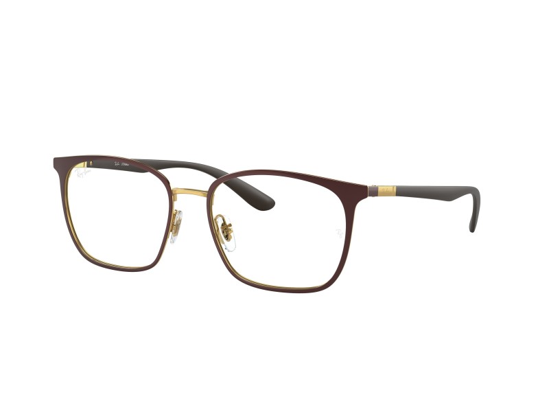 Ray-Ban RX6486 3126 Brown On Gold - demo lencse