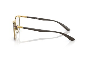 Ray-Ban RX6486 3126 Brown On Gold - demo lencse