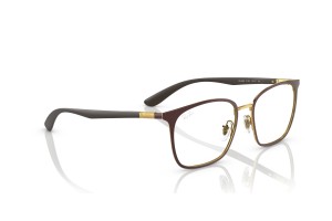 Ray-Ban RX6486 3126 Brown On Gold - demo lencse