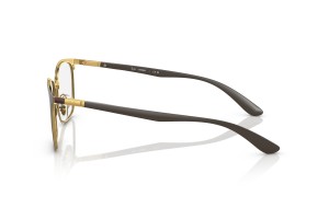 Ray-Ban RX6486 3126 Brown On Gold - demo lencse