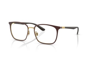 Ray-Ban RX6486 3126 Brown On Gold - demo lencse