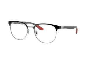 Ray-Ban RX8422 2861 Black On Silver DEMO LENS szemüveg