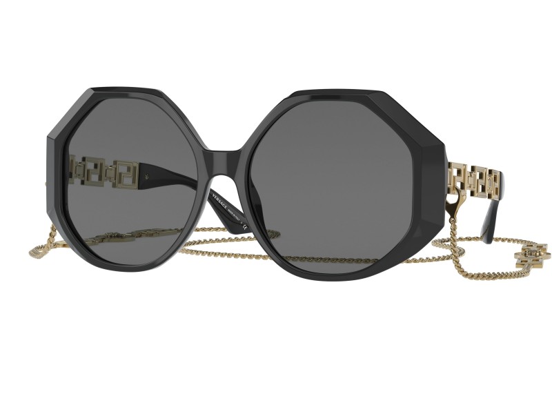 Versace VE4395 - fekete acét, sötétszürke lencsék
