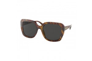 MICHAEL KORS MK2140 366787 MANHASSET Mk Logo Print Tortoise Dark Grey Solid napszemüveg