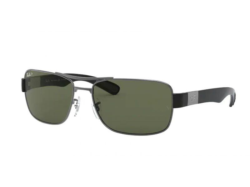 Ray-Ban RB3522 GUNMETAL POLAR GREEN férfi napszemüveg