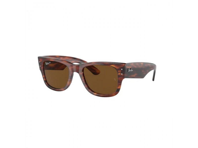 Ray-Ban RB0840S Mega Wayfarer Striped Havana, polarizált