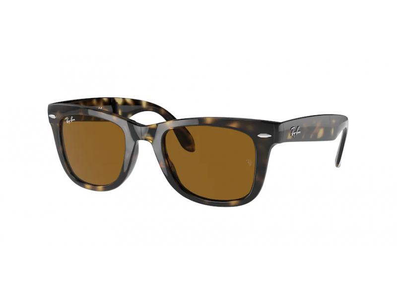 Ray-Ban RB4105 Folding Wayfarer Light Havana - Crystal Brown