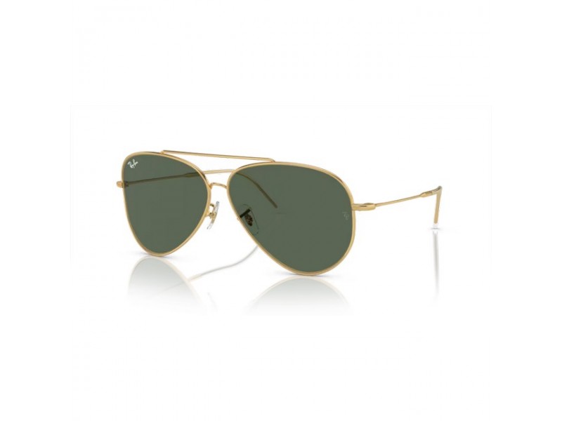 Ray-Ban RBR0101S Aviator Reverse arany - sötétzöld