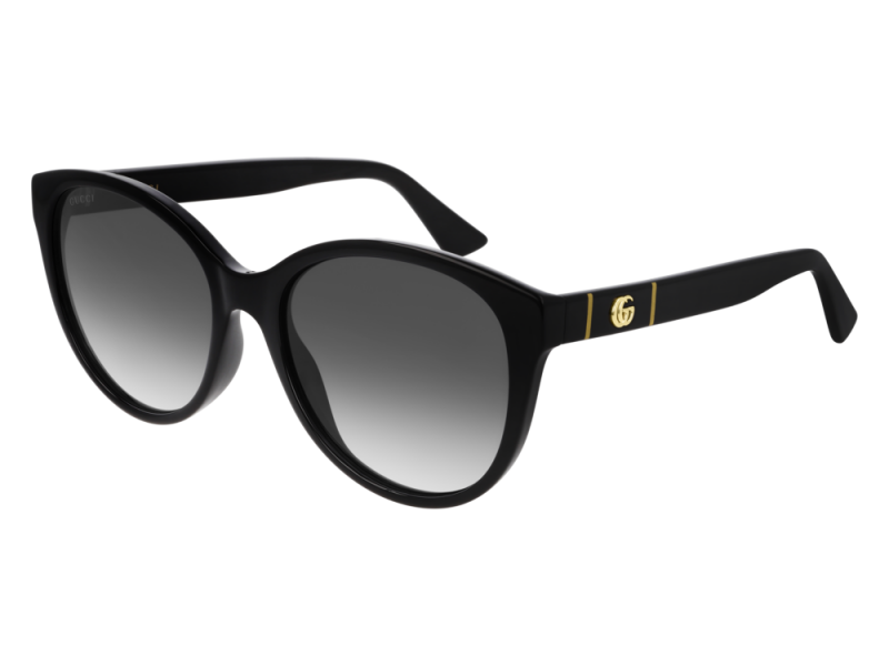 Gucci GG0631S 001 Shiny Black napszemüveg - Gradient Grey