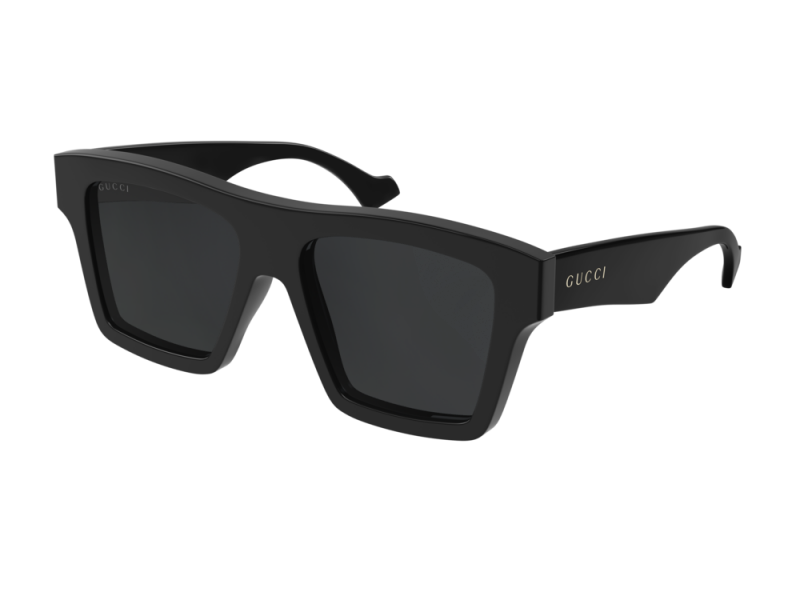 Gucci GG0962S 005 - Shiny Black keret, Solid Grey lencse