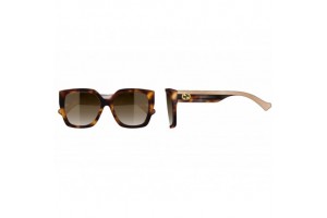 Gucci GG1300S 003 Shiny Medium Havana gradient barna