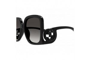 Gucci GG1326S 001 Shiny Black Gradient Grey napszemüveg
