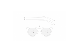 Saint Laurent SL 28 SLIM - bézs/ezüst tükrös napszemüveg