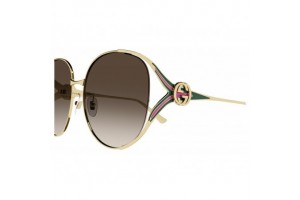 Gucci GG0225S 007 Shiny Endura Arany Barna