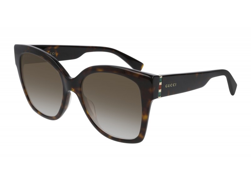 Gucci GG0459S 002 Shiny Dark Havana napszemüveg
