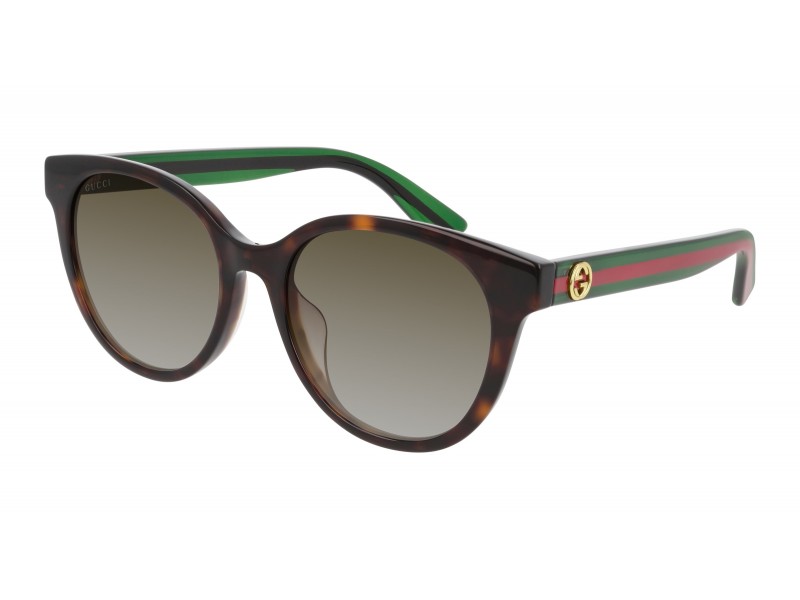 Gucci GG0702SKN 003 Shiny Dark Havana napszemüveg