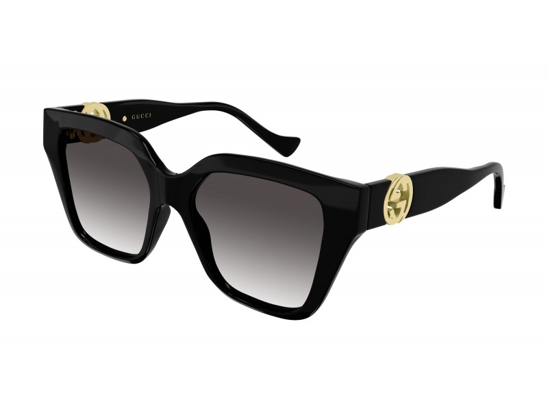 Gucci GG1023S 008 - Shiny Black, gradient szürke