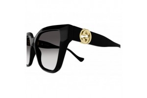 Gucci GG1023S 008 - Shiny Black, gradient szürke