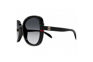 Gucci GG1068SA 001 – Shiny Black, gradient szürke