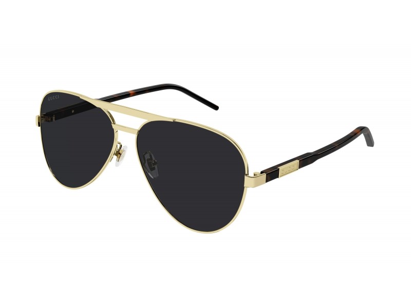 Gucci GG1163S 001 - Shiny Endura Gold, szürke lencse