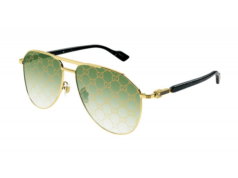 Gucci GG1220S 004 - sárga arany keret, zöld & narancs lencse