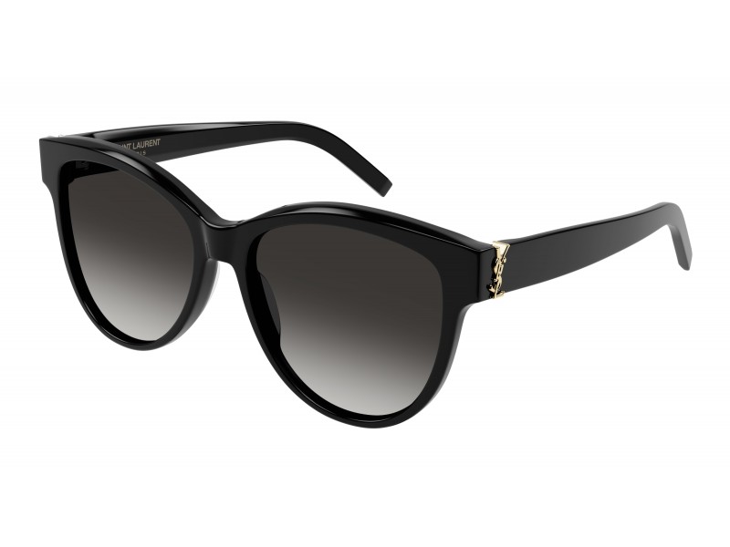 Saint Laurent SL M107 - Shiny Black / Gradient Grey