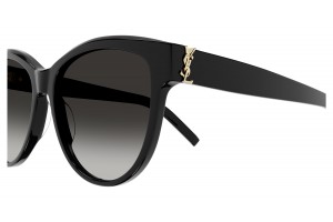 Saint Laurent SL M107 - Shiny Black / Gradient Grey