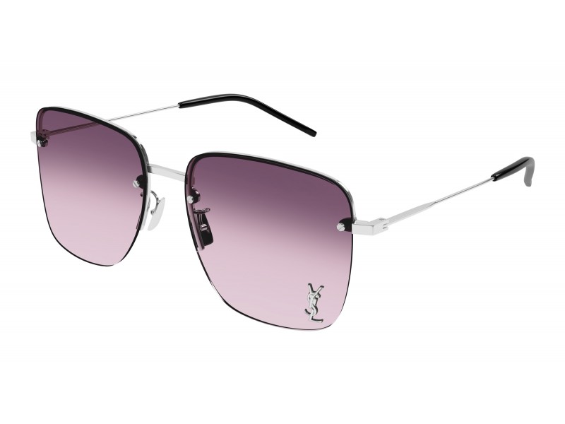 Saint Laurent SL 312 M – fényes ezüst / burgundi