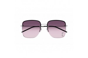 Saint Laurent SL 312 M – fényes ezüst / burgundi