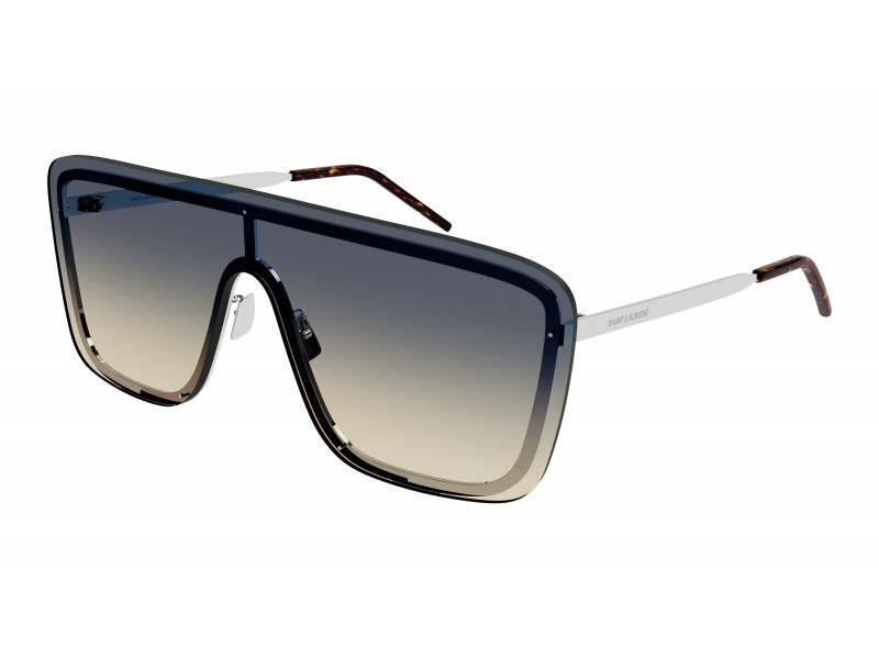 Saint Laurent SL 364 MASK 009 – ezüst keret, petrol/nude