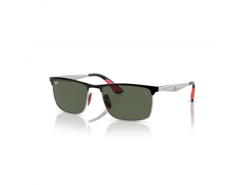 Ray-Ban RB3726M F06071 fekete-ezüst, sötétzöld lencse