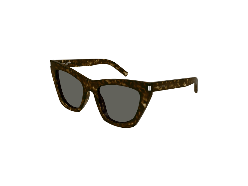 Saint Laurent SL 214 KATE 006 - Shiny Dark Havana, Solid Grey