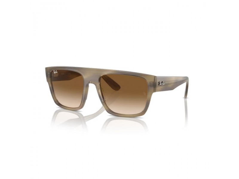 Ray-Ban RB0360S Drifter — zöld csíkos, barna gradient