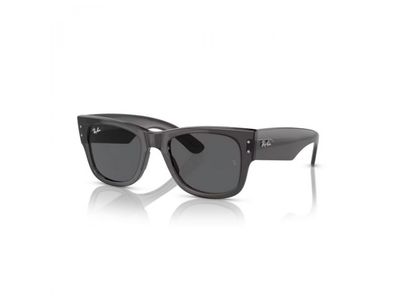 Ray-Ban RB0840S Mega Wayfarer - transparent fekete, sötétszürke
