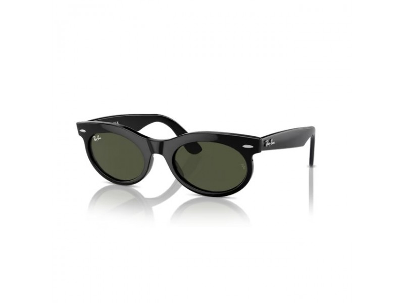 Ray-Ban RB2242 Wayfarer Oval fekete keret sötétzöld lencse