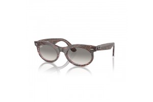 Ray-Ban RB2242 Wayfarer Oval Purple Clear Grey
