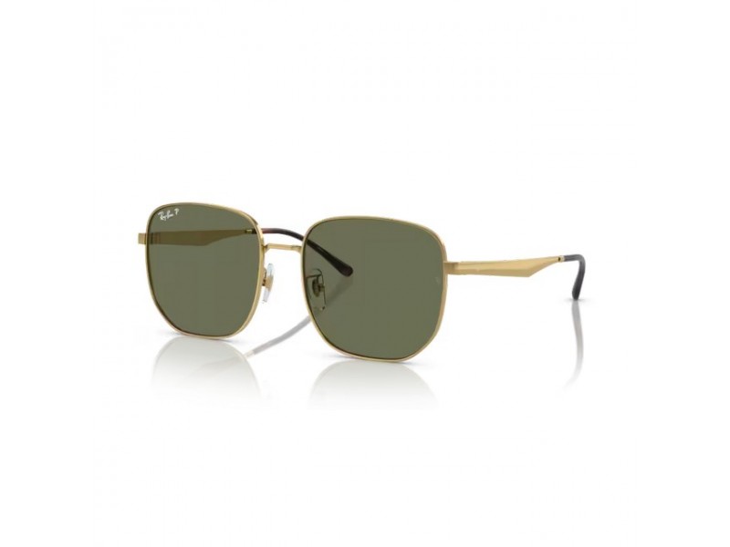 Ray-Ban RB3713D 001/9A - arany, sötétzöld, polarizált