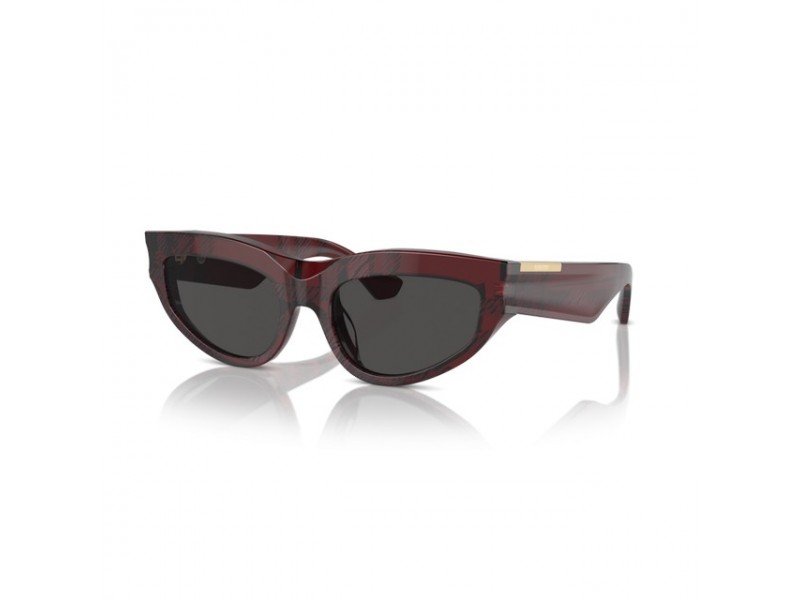BURBERRY BE4425U - Check Red Dark Grey