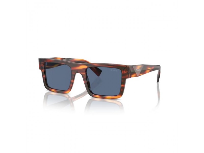 PRADA PR 19WS 17R06A Striped Radica Sötétkék napszemüveg
