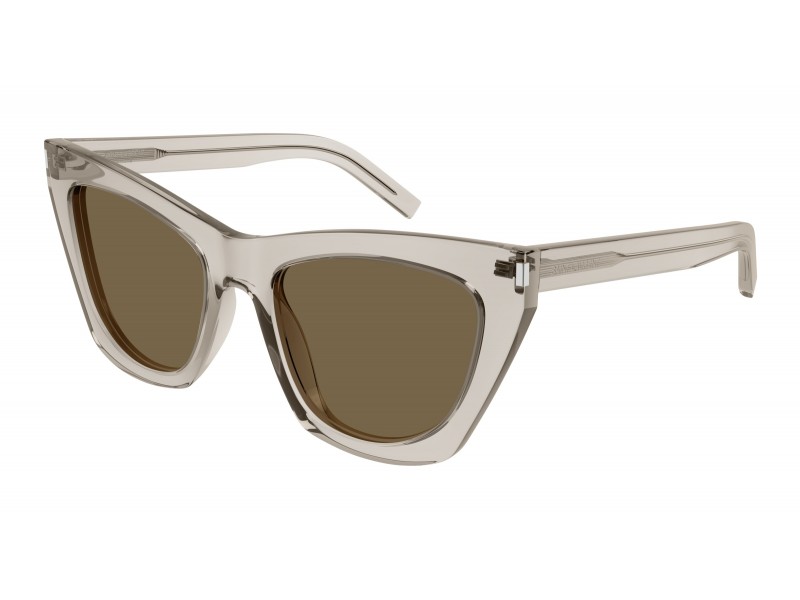 Saint Laurent SL214 KATE átlátszó bézs-barna napszemüveg