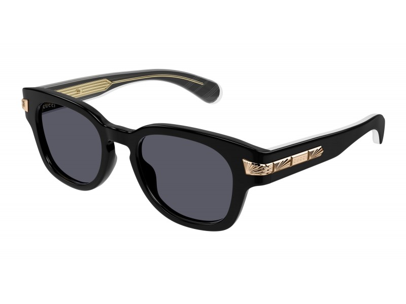 Gucci GG1518S 001 Shiny Black Grey napszemüveg